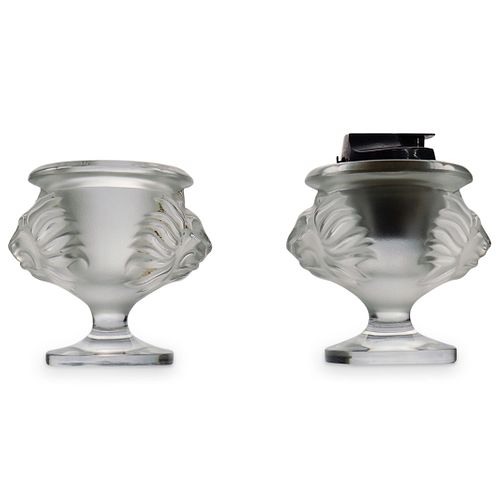 LALIQUE LION LIGHTER & CIGARETTE