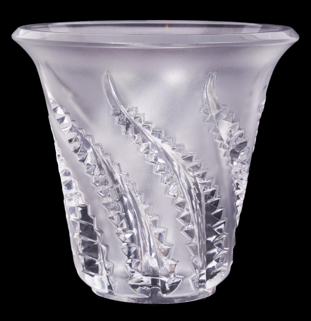 LALIQUE LOBELIA FERN LEAF