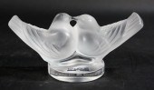 LALIQUE LOVEBIRDS PAPERWEIGHTL