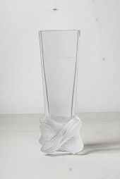 LALIQUE "LUCCA" GLASS VASEafte