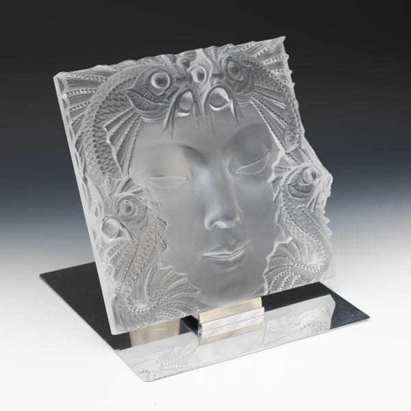 LALIQUE "MASQUE DE FEMME" PLAQUE 12