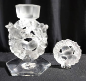 LALIQUE "MESANGES" CANDLESTICK