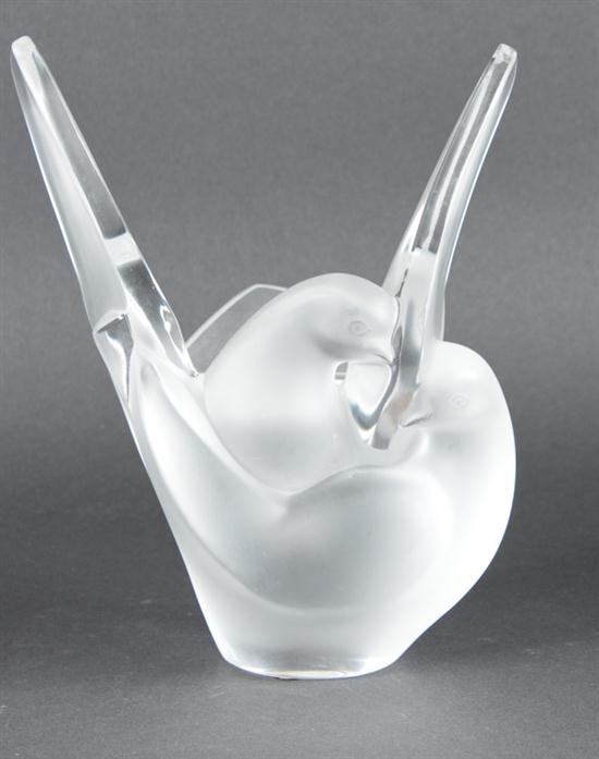 Lalique molded and frosted glass