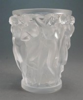LALIQUE MOLDED AND FROSTED GLA