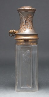 Lalique molded and partially f
