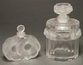 Lalique molded and partially f