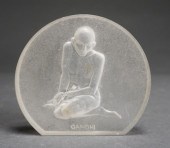 LALIQUE MOLDED FROSTED GLASS '