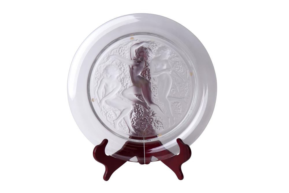 LALIQUE MOLDED GLASS 'BACCHANTES'