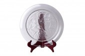 LALIQUE MOLDED GLASS 'BACCHANT