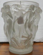 LALIQUE MOLDED GLASS 'BACCHANT
