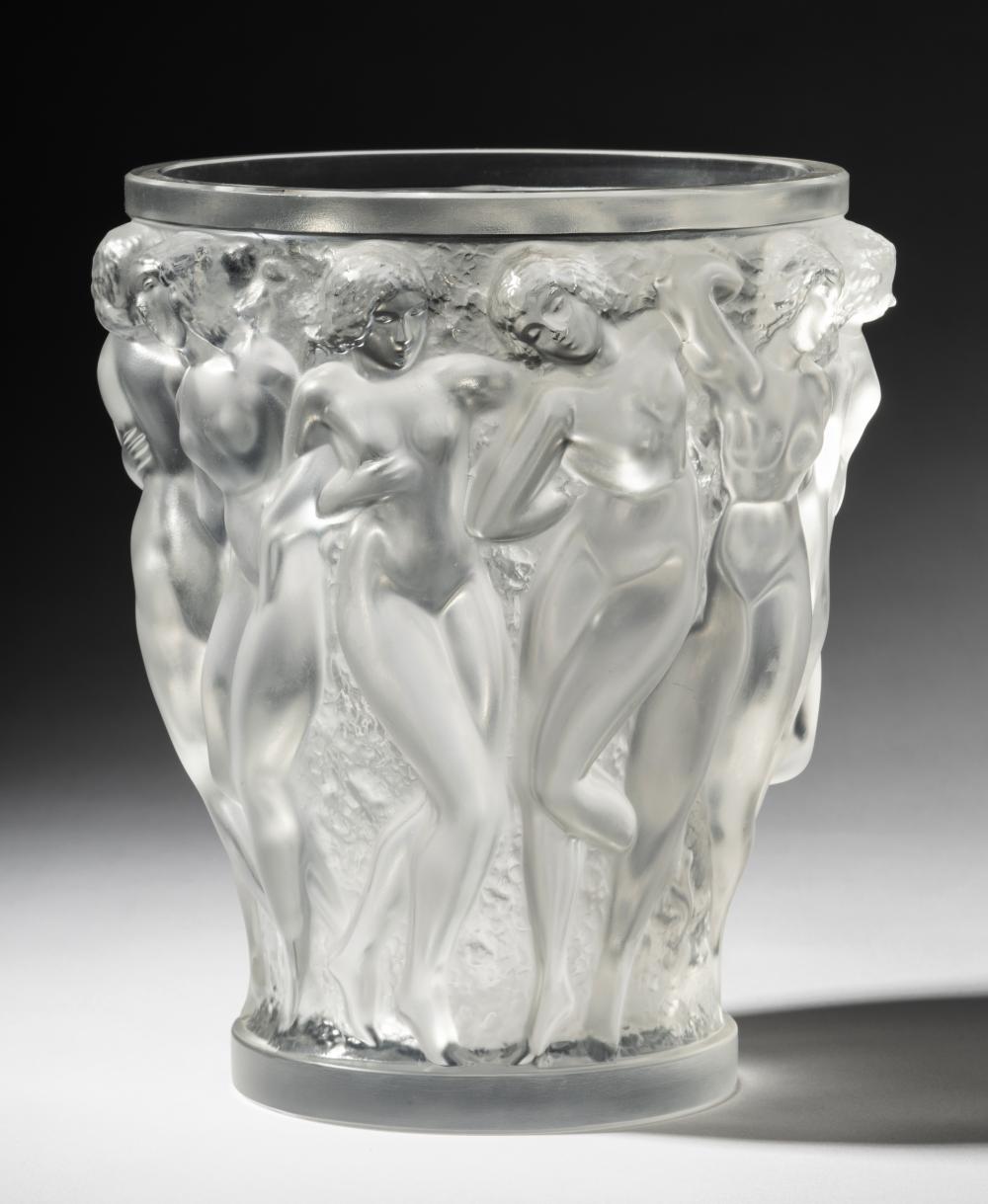 LALIQUE MOLDED GLASS VASELalique