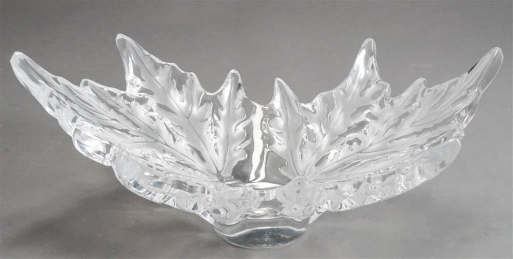 LALIQUE MOLDED PARTIAL FROSTED