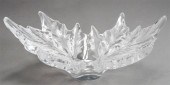 LALIQUE MOLDED PARTIAL FROSTED