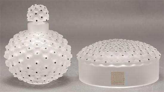Lalique molded partially frosted