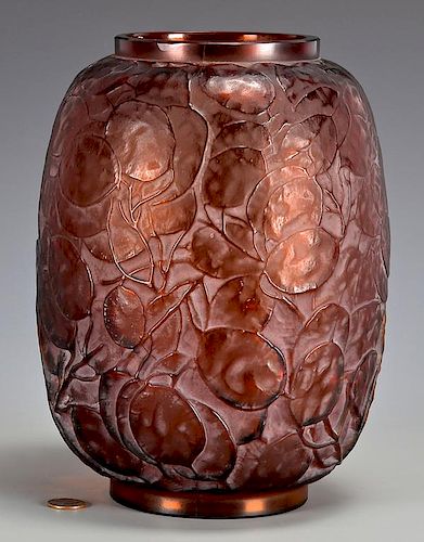 LALIQUE MONNAIE DU PAPE VASERene