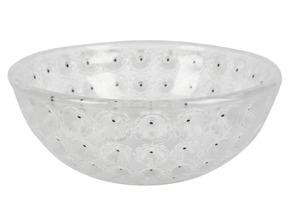 LALIQUE NEMOURS GLASS BOWLLalique