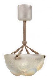 LALIQUE OPALESCENT GLASS "DAHL