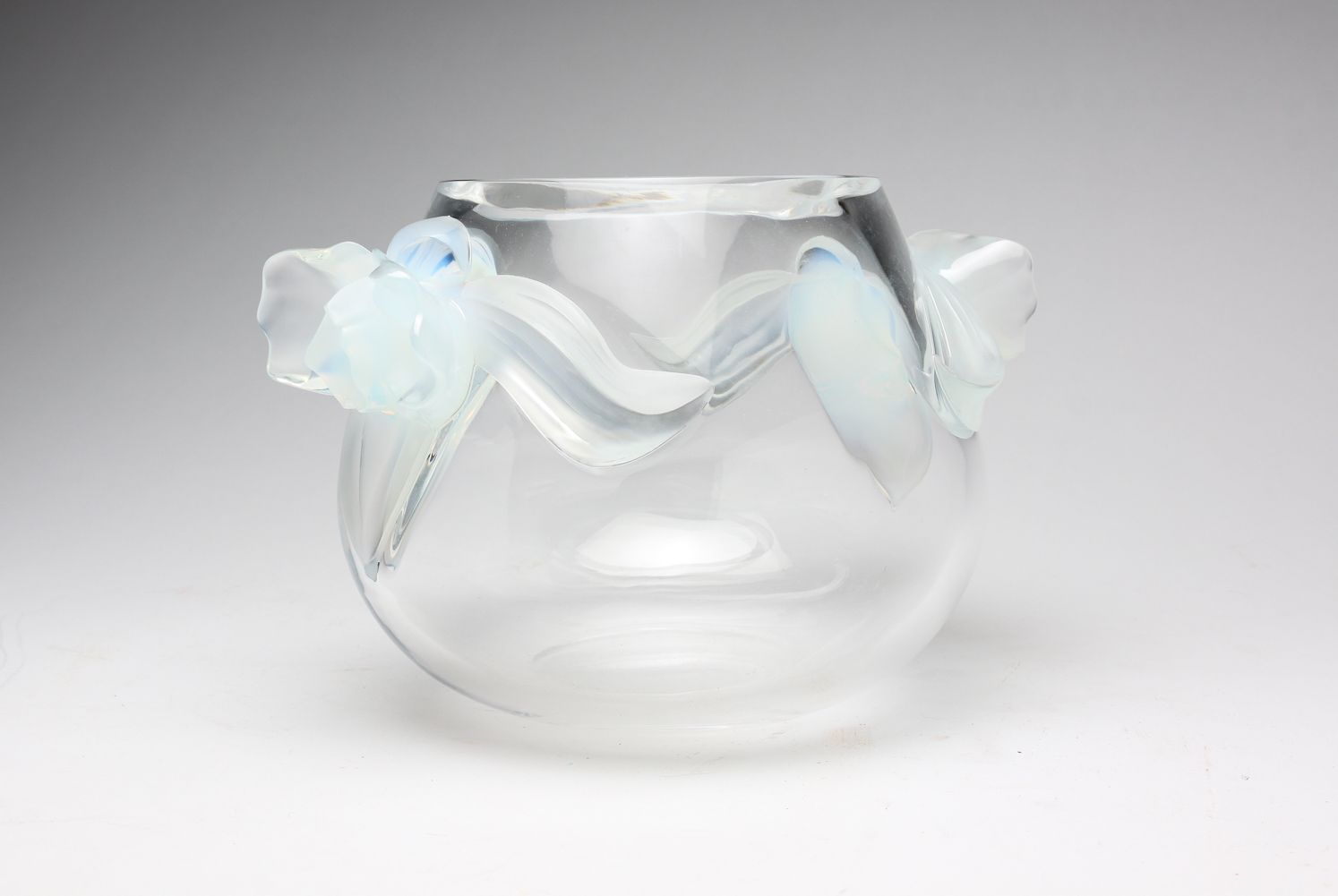LALIQUE "ORCHIDEE" VASE. France,