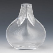 LALIQUE "OSUMI" CRYSTAL VASE 6