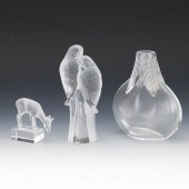 LALIQUE "OSUMI" VASE TOGETHER