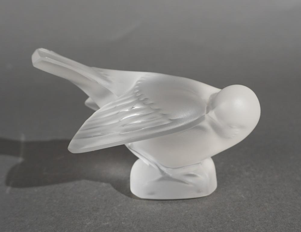 LALIQUE PARTIAL FROSTED CRYSTAL