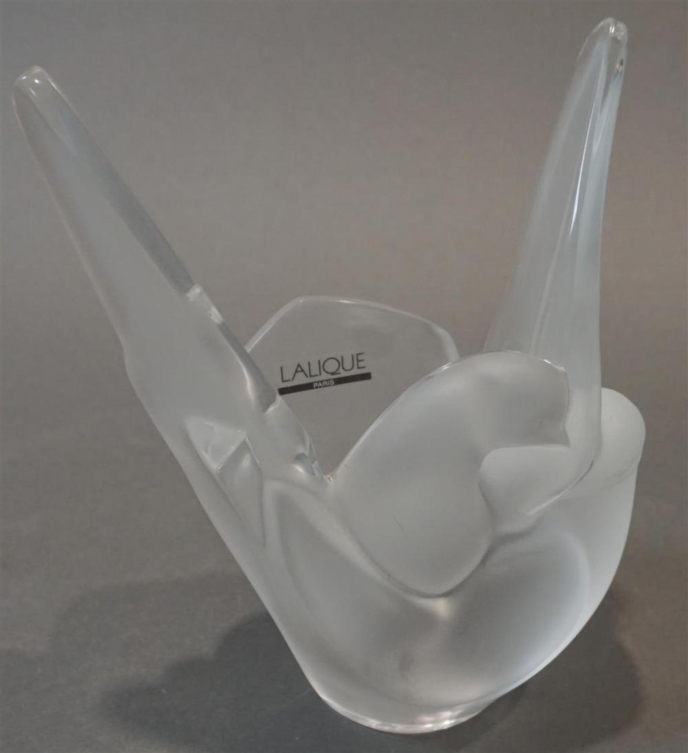 LALIQUE PARTIAL FROSTED CRYSTAL