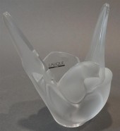 LALIQUE PARTIAL FROSTED CRYSTA