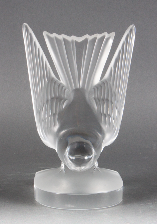 Lalique partial frosted glass