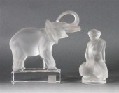 Lalique partial frosted glass