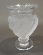 LALIQUE PARTIAL FROSTED GLASS