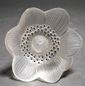 LALIQUE PARTIALLY FROSTED CLEA