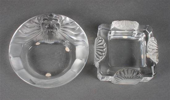 Lalique partially frosted glass