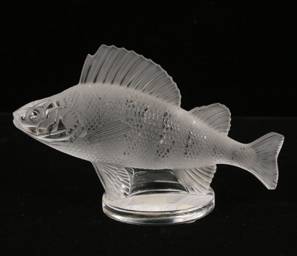 Lalique "Perche" frosted art