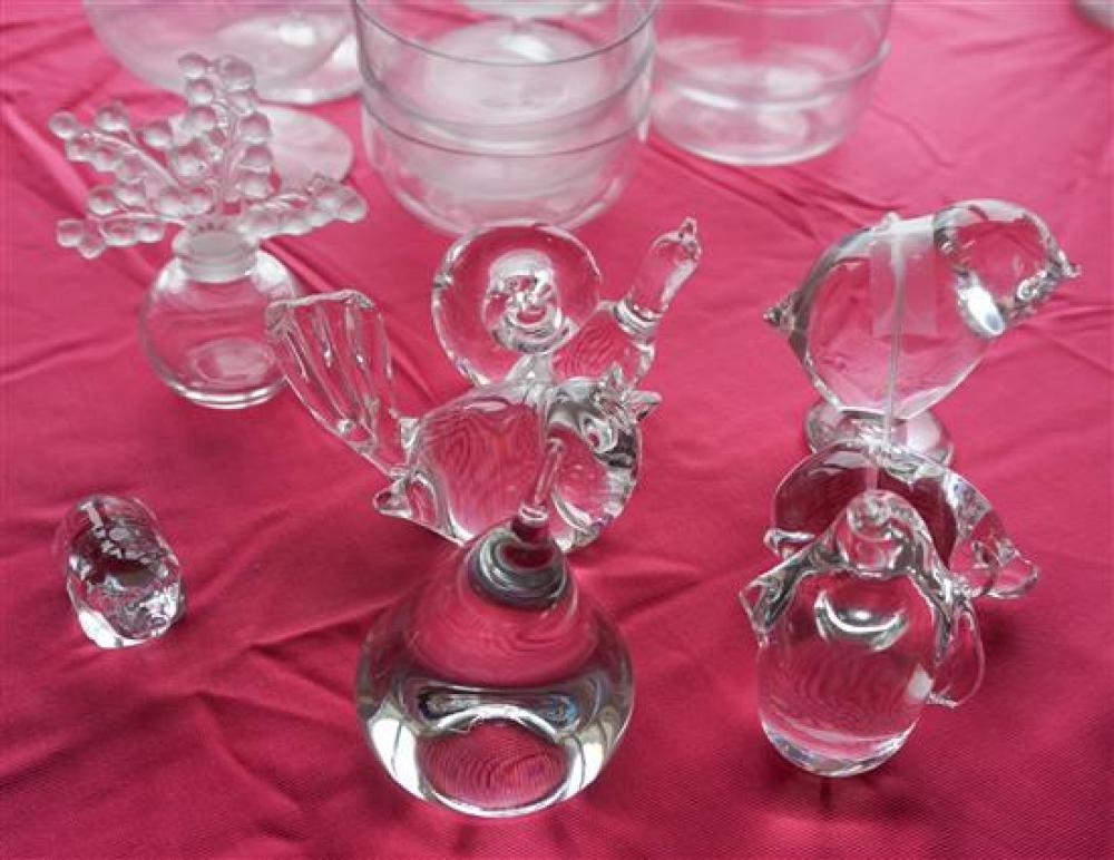 LALIQUE PERFUME BOTTLE AND GROUP,