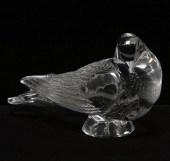 Lalique 'Pigeon Bruges' art gl