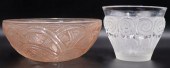 LALIQUE PINSONS BOWL AND LALIQ
