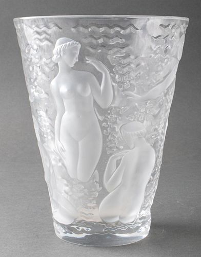 LALIQUE &QUOT;ONDINES&QUOT; FROSTED