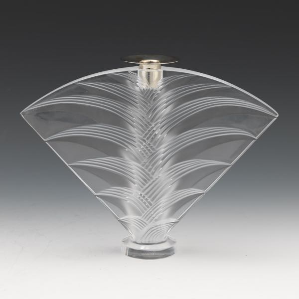 LALIQUE "RAVELANA" CANDLEHOLDER 8