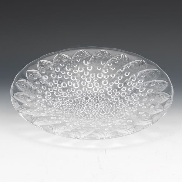LALIQUE "ROSCOFF" CRYSTAL BOWL 2 ½"