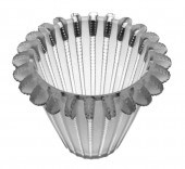 LALIQUE, ROYAT CUT CRYSTAL VAS