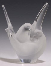 LALIQUE SATIN ART CRYSTAL 'SYL