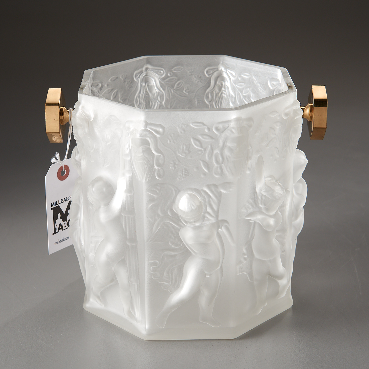 LALIQUE STYLE FROSTED MOLDED