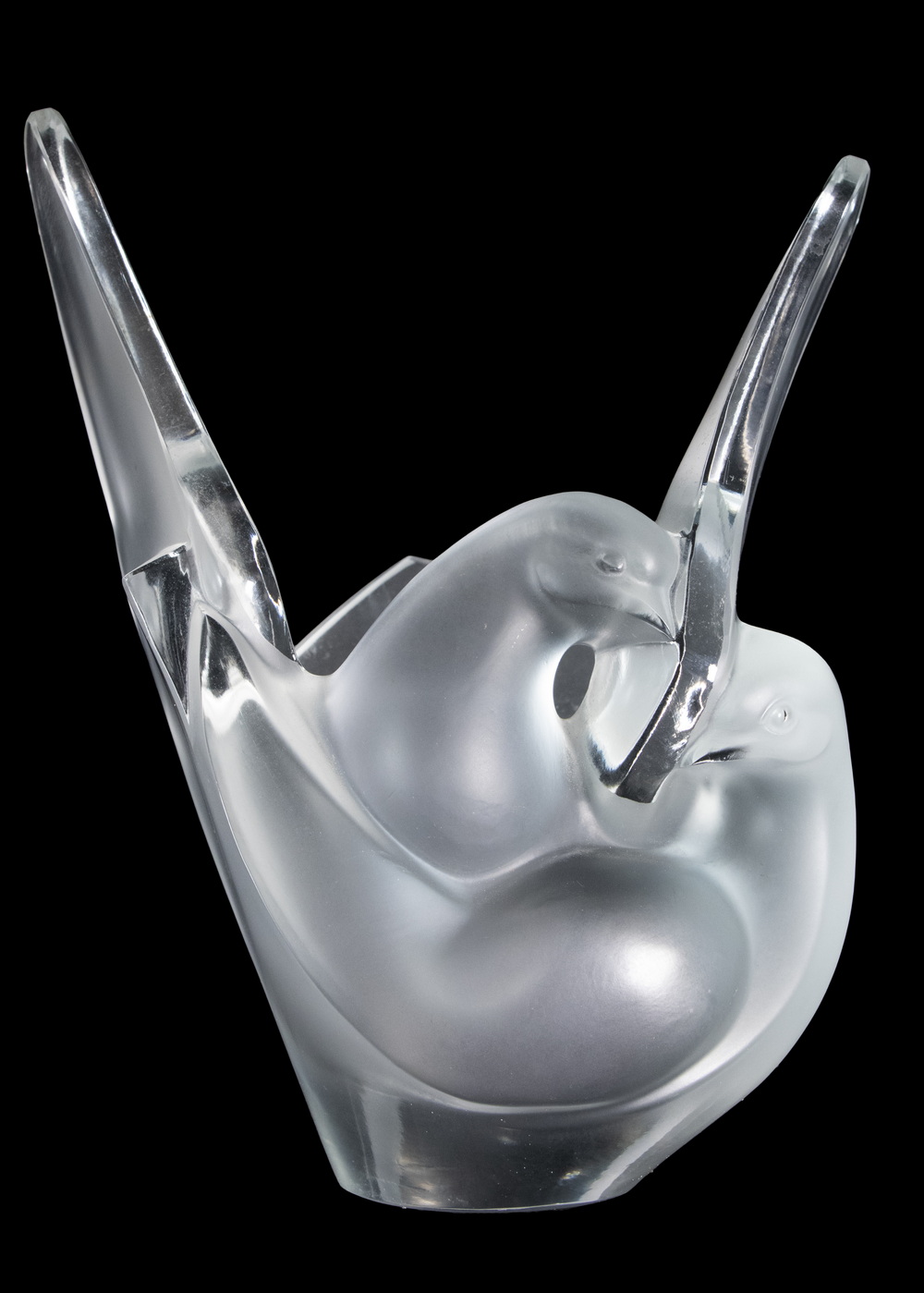 LALIQUE SYLVIE ART GLASS VASE