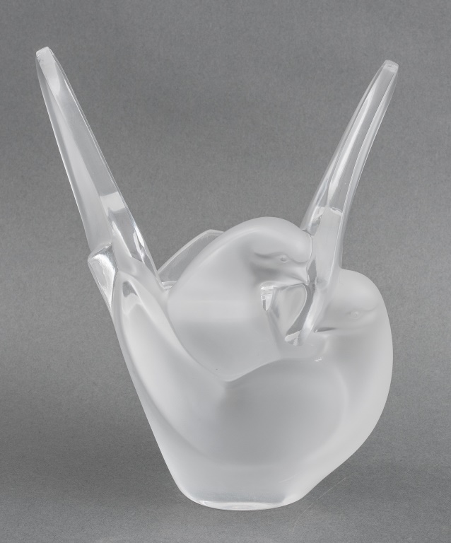 LALIQUE "SYLVIE" DOUBLE DOVE