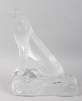 LALIQUE 'TANCREDE' CHEETAH SCU