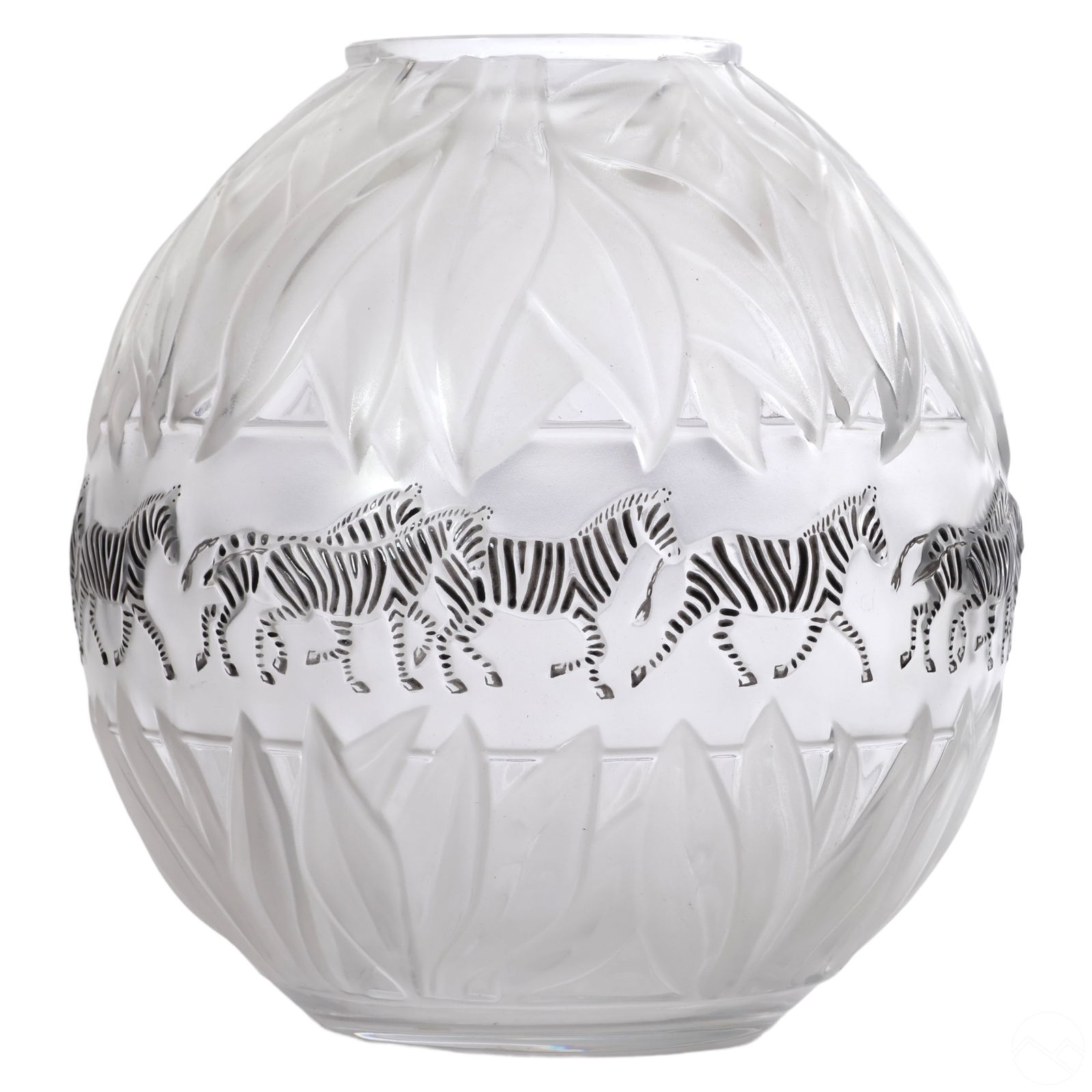 LALIQUE TANZANIA BLACK CLEAR ZEBRAS