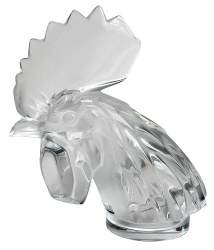 LALIQUE TETE DE COQ ROOSTER CAR