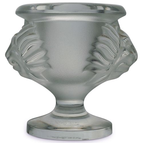 LALIQUE "TETE DE LION" CANDLE