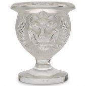 LALIQUE "TETE DE LION" VASEDES