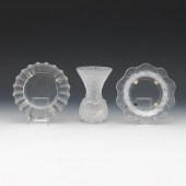LALIQUE THREE PIECES; "JAMAIQU